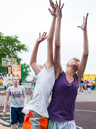 Кубок по уличному баскетболу. День первый